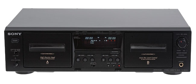 dual deck cassette player recorder